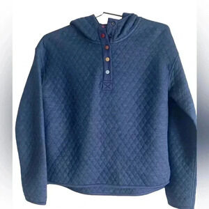 Marine Layer Blue Quilted Hoodie